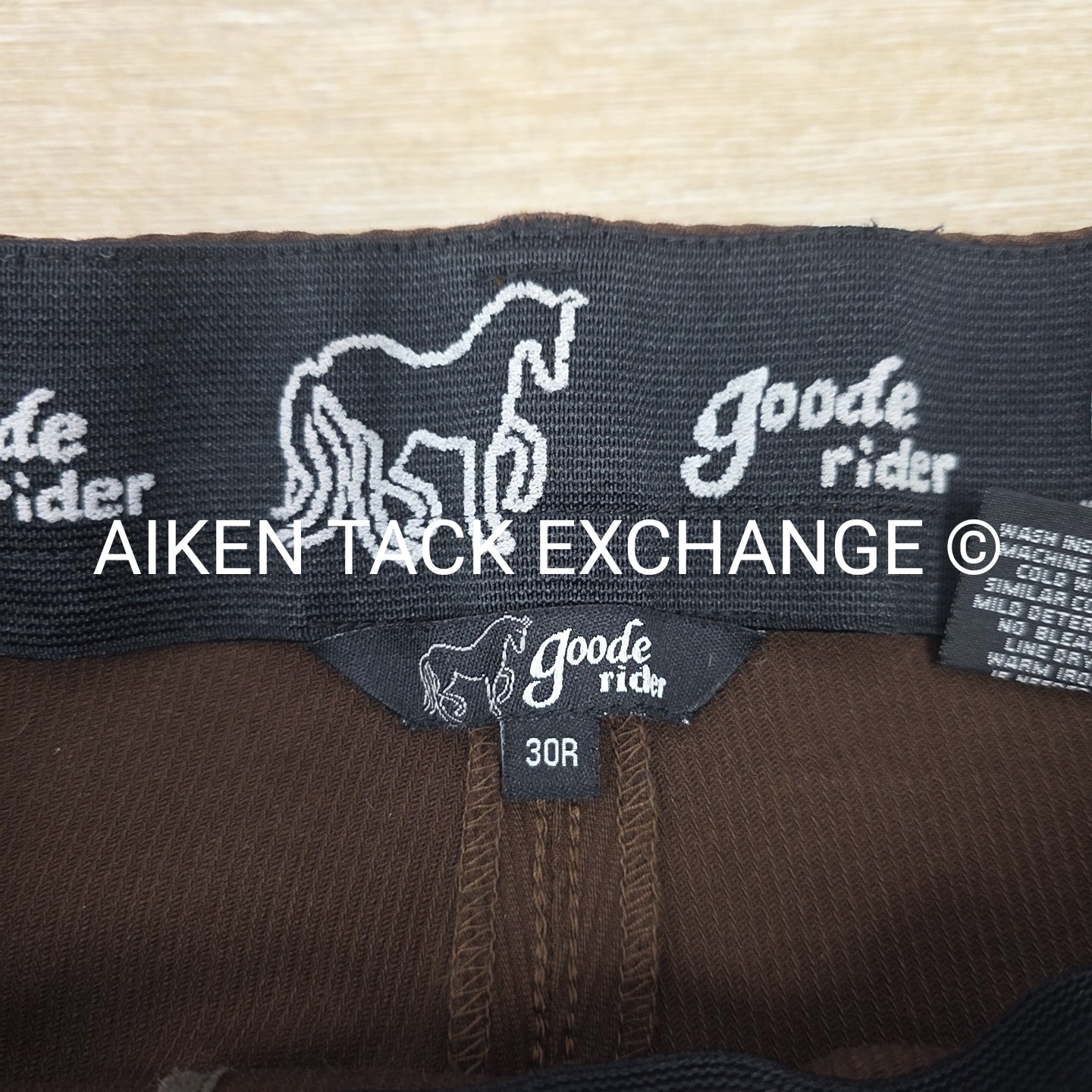 Goode Rider Full Seat Breeches, Size 30 R