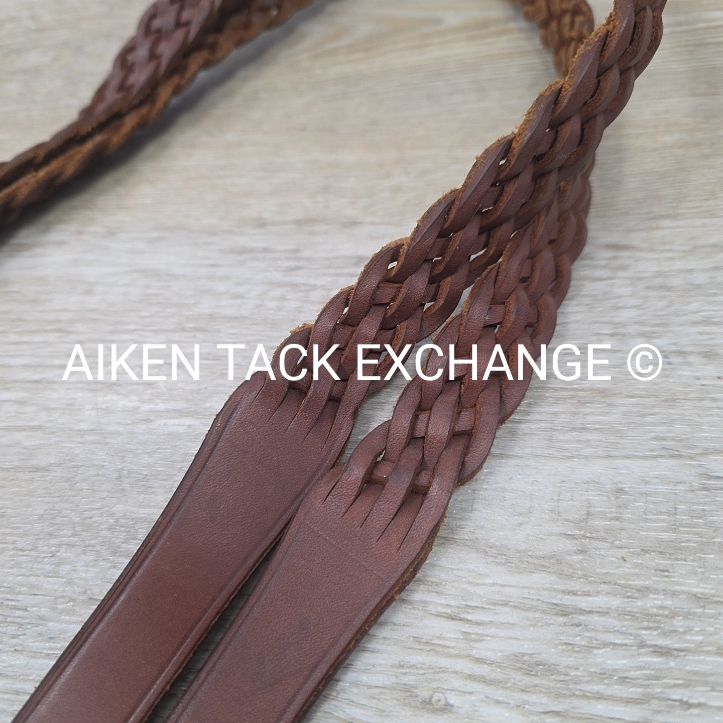 BARGAIN BUNDLE: 2 Pair Plaited Braided Reins, Brown