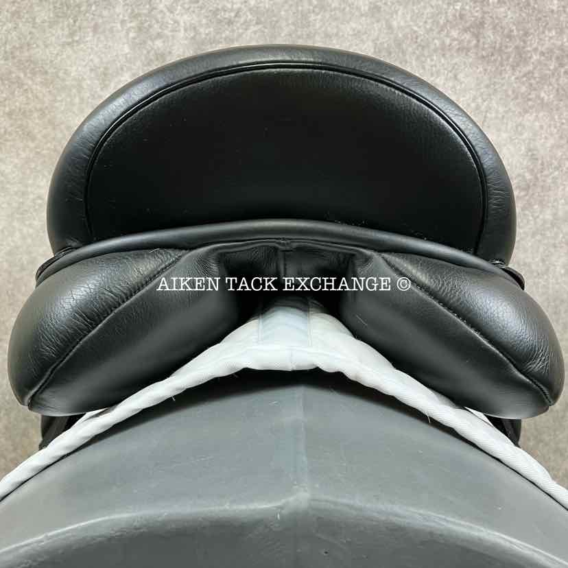 **SOLD** 2016 Custom Saddlery Steffen's Advantage Monoflap Dressage Saddle, 18" Seat, Adjustable Tree, Wool Flocked Panels