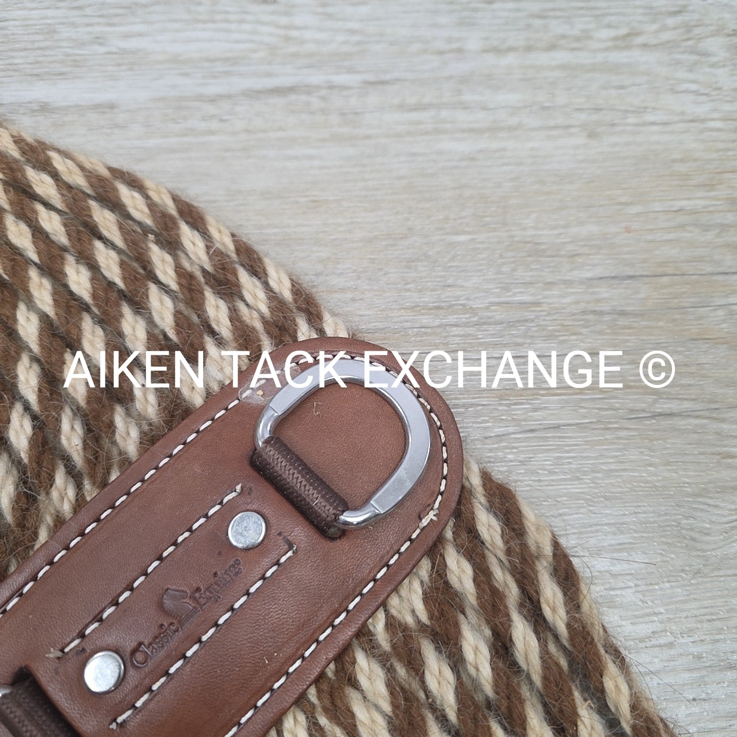 Classic Equine Mohair Alpaca Roper Cinch with Cashel ring Master Cinch Protector