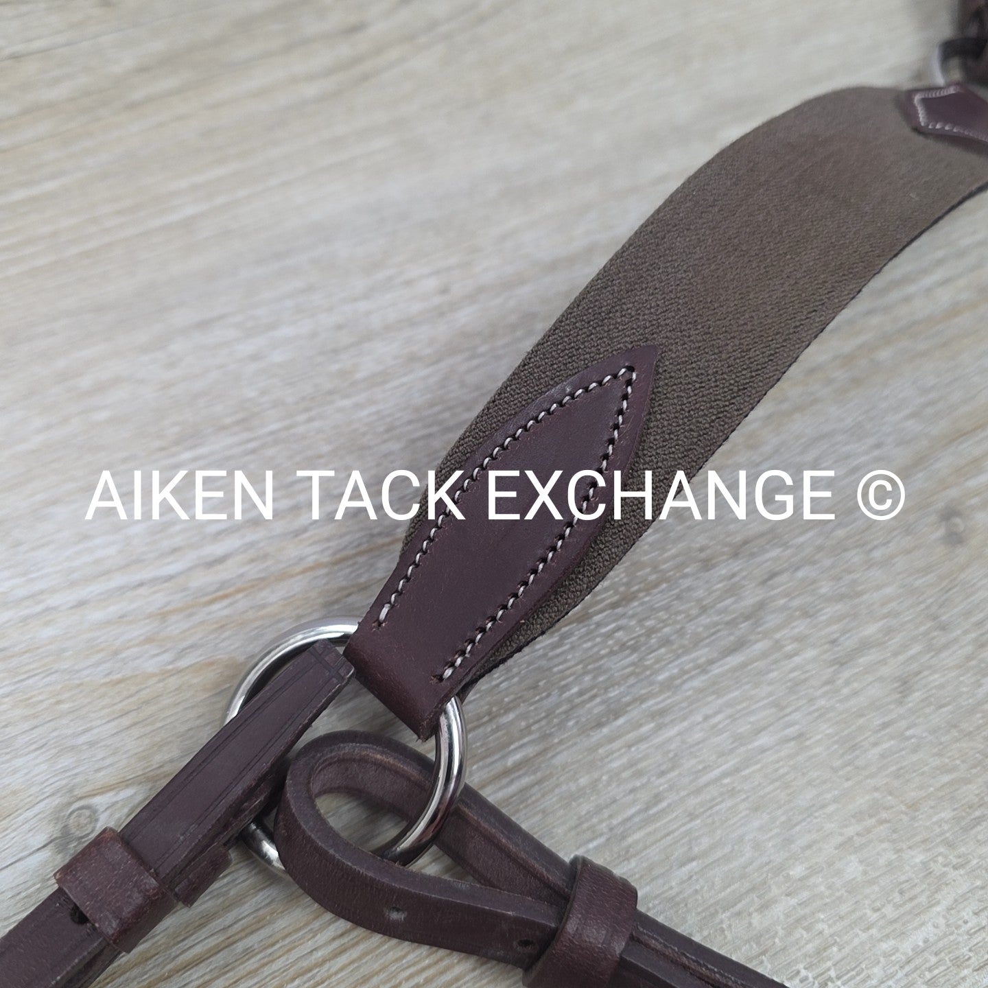 Devoucoux 3 Point Elastic Breastplate, Brown, Size Large