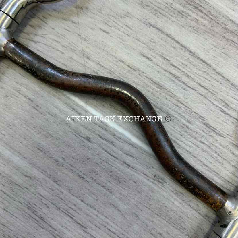 Mullen Mouth Ported Sweet Iron Shanked Bit 5"