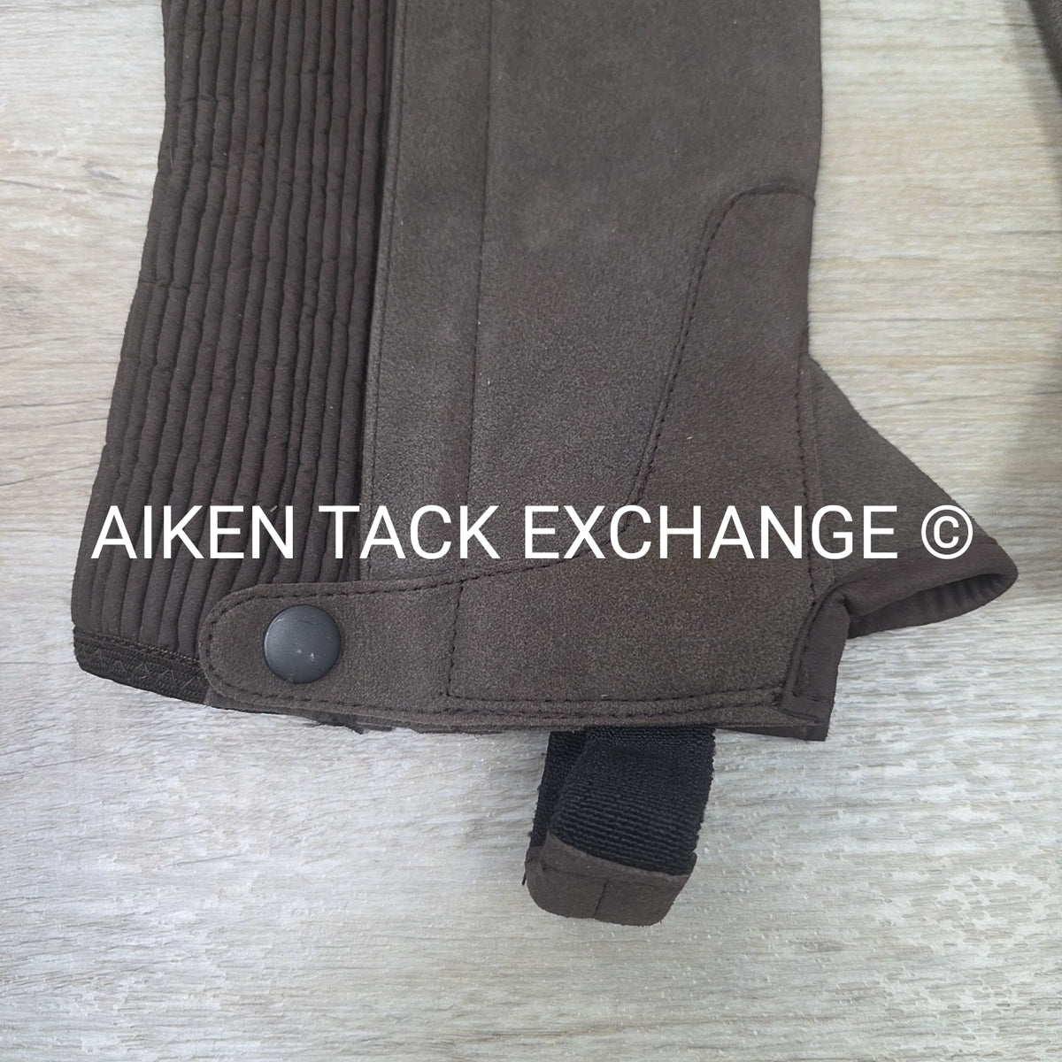 Shires Suede Half Chaps, Brown, Size X-Large