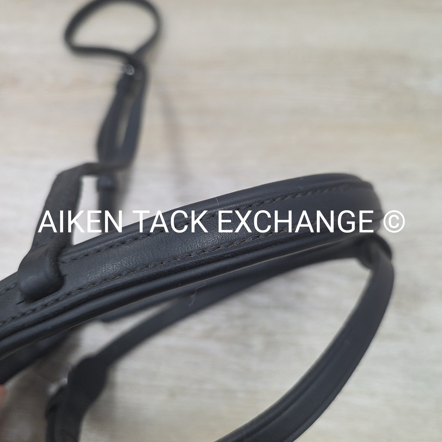 Nunn Finer Padded Plain Flash Noseband, Black, Oversize