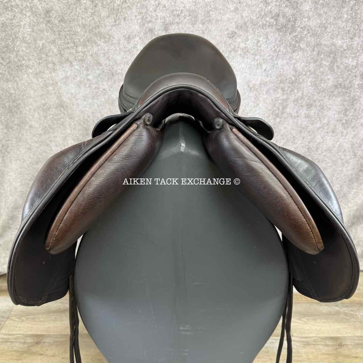 2013 DK Saddlery Liberty Monoflap Jump Saddle, 18" Seat, M/MW Tree, Wool Flocked Panels