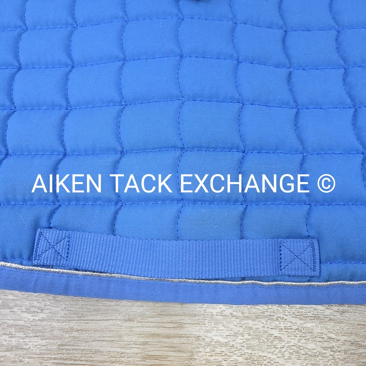 Horze All Purpose Saddle Pad, Blue/Silver, Size Full