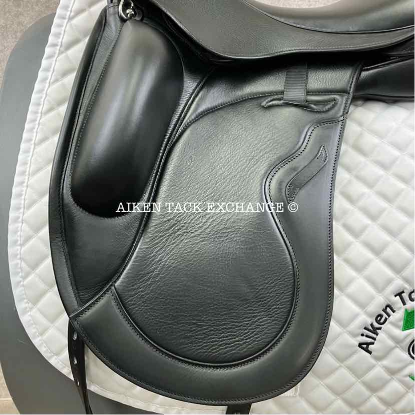 2024 Envy by Custom Saddlery Motion Monoflap Dressage Saddle, 17.5" Seat, Adjustable Tree, Wool Flocked Panels
