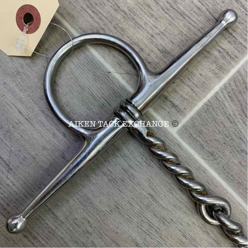 Full Cheek Single Joint Twisted Wire Bit 5"