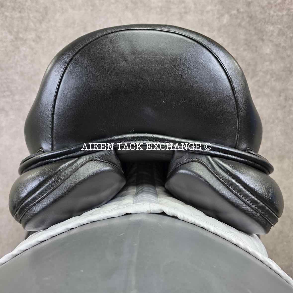 2015 Custom Saddlery Wolfgang Matrix Monoflap Dressage Saddle, 17.5" Seat, Adjustable Tree, Wool Flocked Hybrid Panels