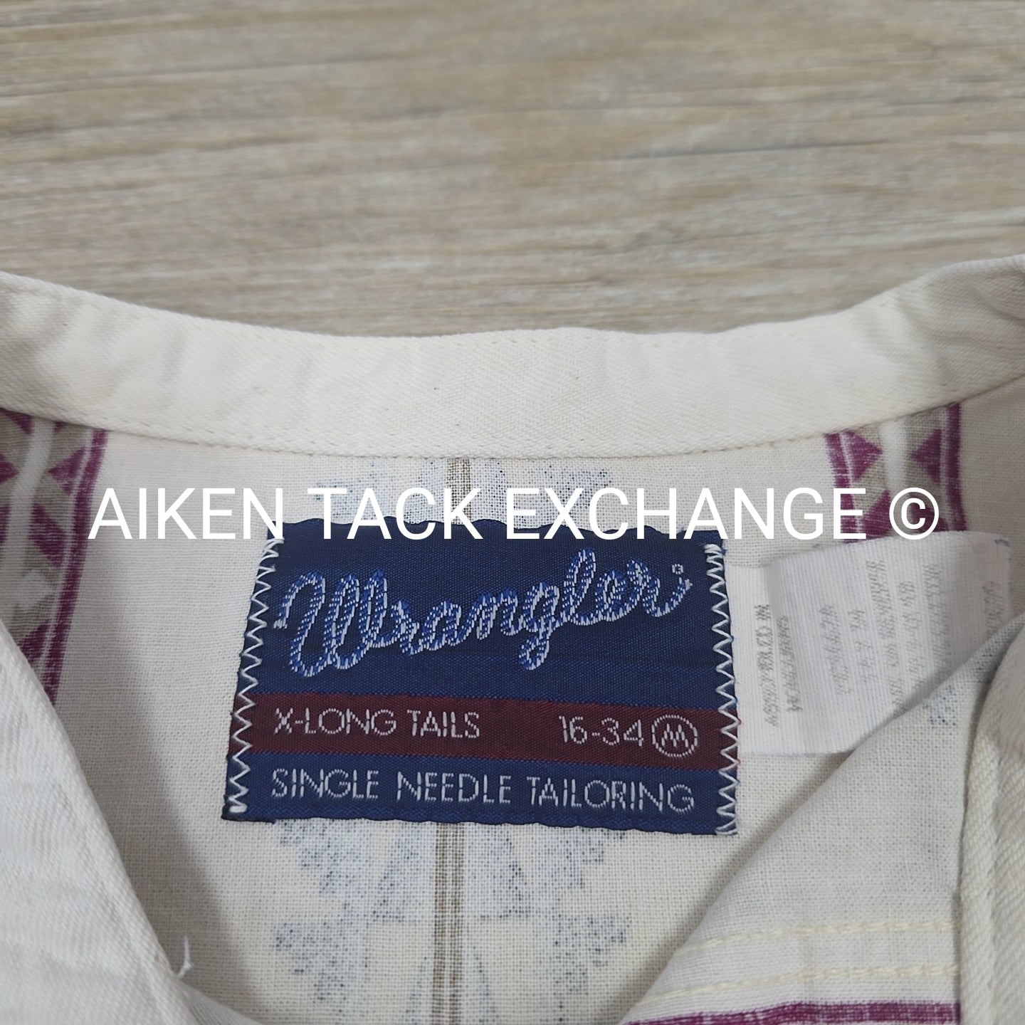 Wrangler X-Long Tails Button Up Shirt, Men's Medium