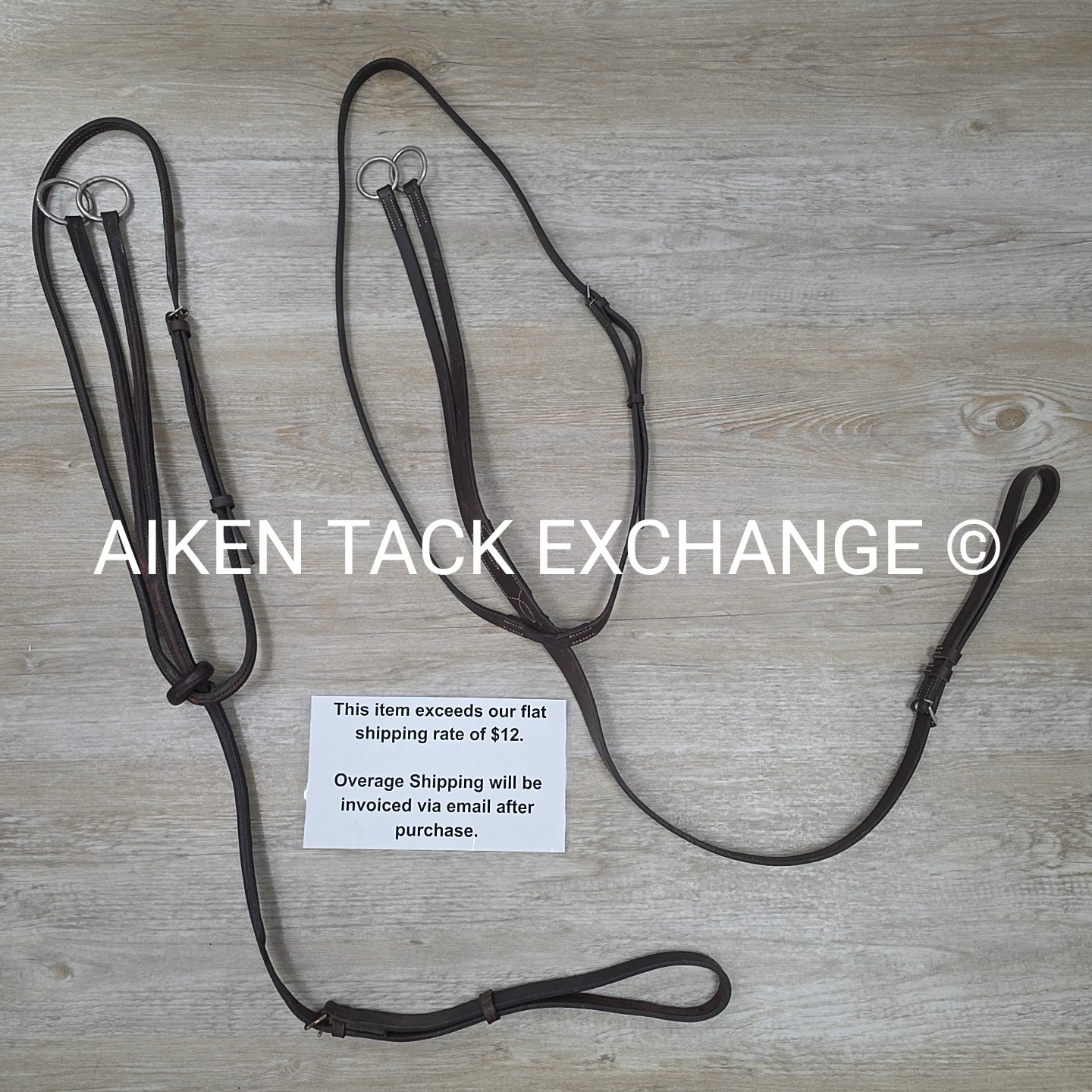 BARGAIN BUNDLE: Dover Saddlery & Unknown Brand Running Martingale, Size Full