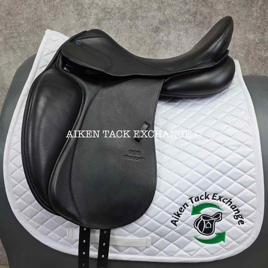 2022 Stubben Aramis II GP Dressage Saddle, 17.5" Seat, 28cm Tree - Medium, Wool Flocked Panels