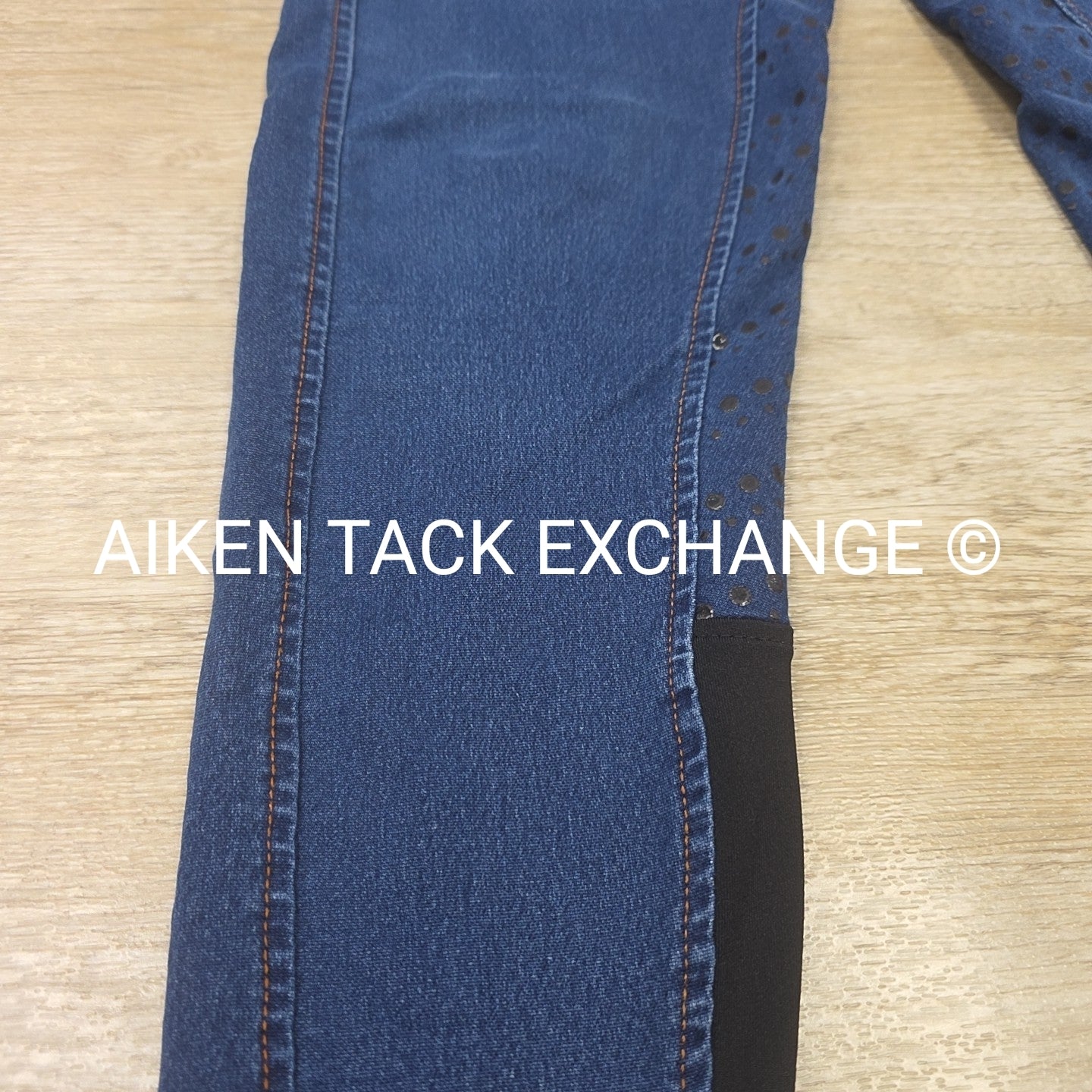 Horze Silicone Grip Full Seat Denim Breeches, Women's 30