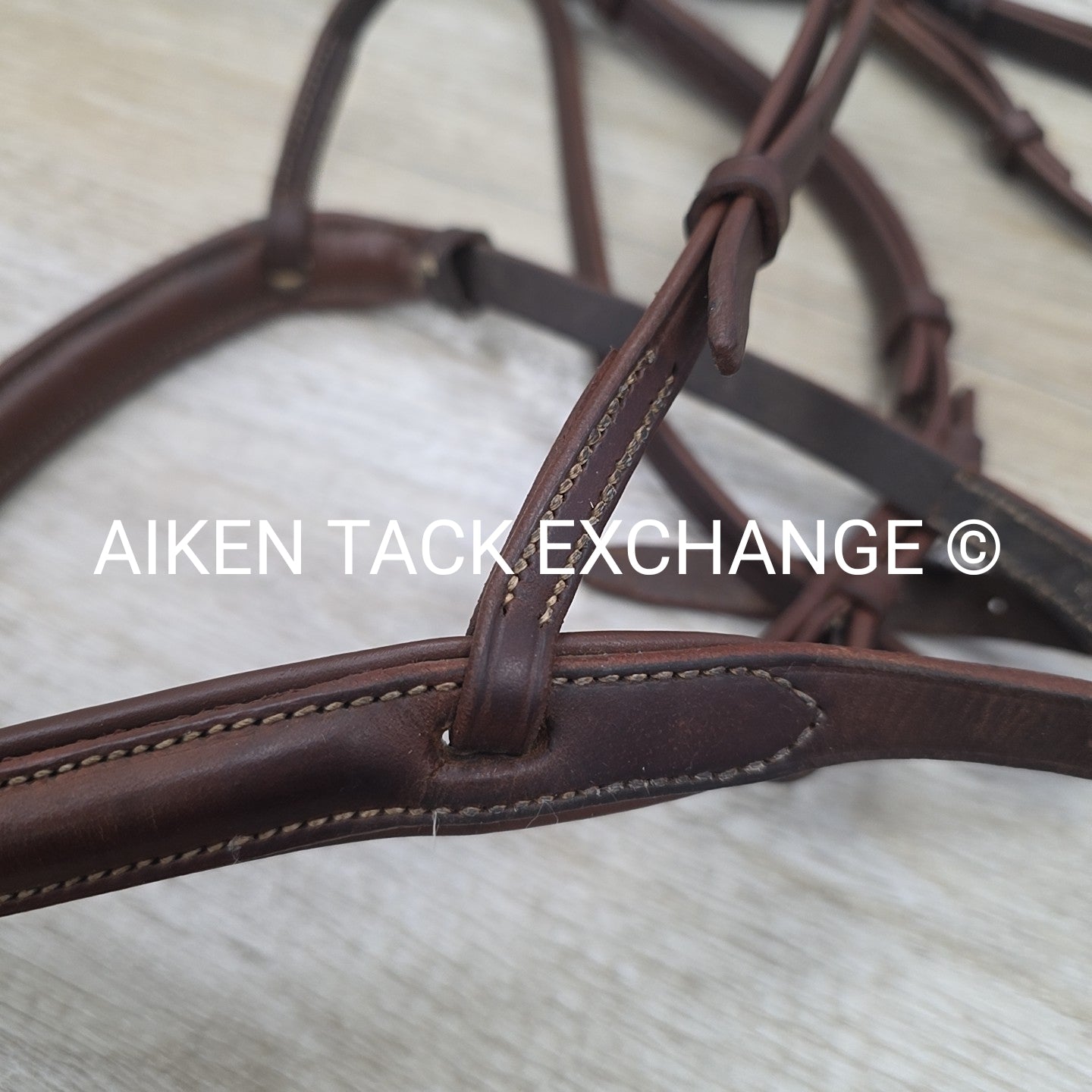 Fancy Stitched Bridle with Laced Reins, Brown, Size Full