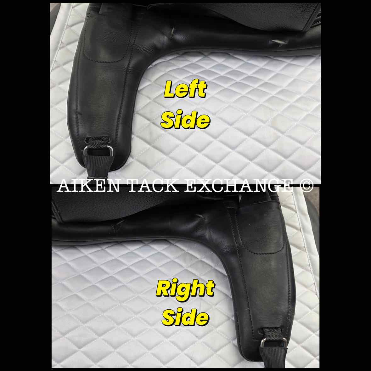 Ruby Roo Rock Star Monoflap Dressage Saddle, 17.5" Seat, Adjustable Tree - Changeable Gullet, Wool Flocked Panels