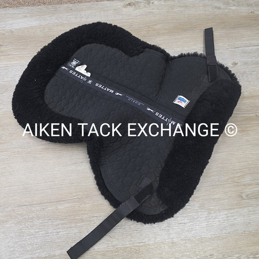 Mattes All Purpose Sheepskin Rolled Half Pad, Size Medium