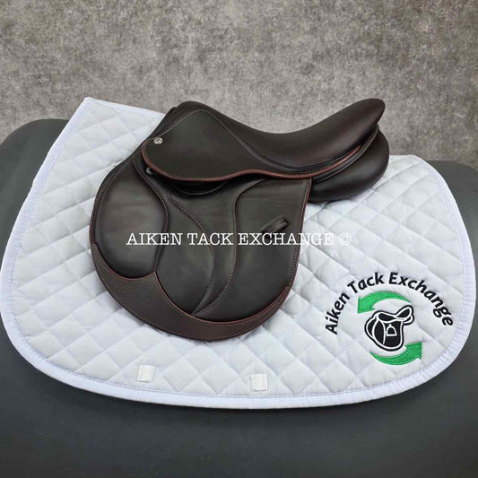 2022 Devoucoux Biarritz K Close Contact Jump Saddle, 15" Seat, 00K Flap, MW Tree, D3D Panels, Full Buffalo Leather