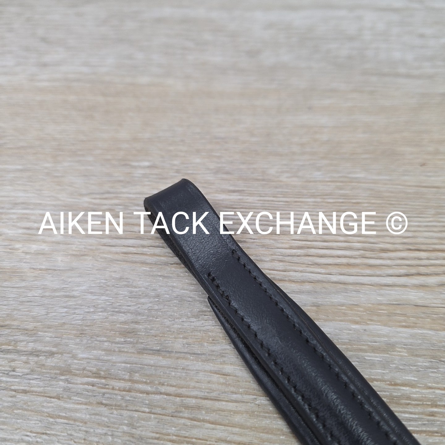 Padded Plain Raised Browband, Black, 15"