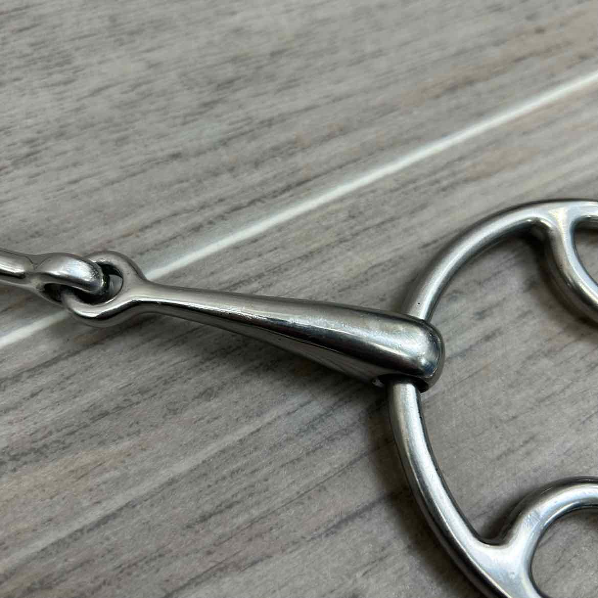Korsteel Single Joint Beval Loop Gag Bit 5"