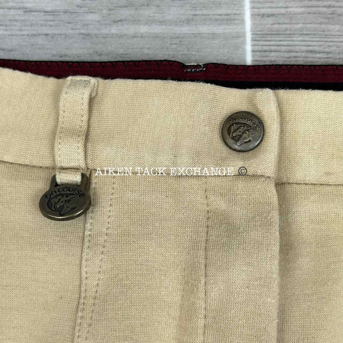 On Course Cotton Naturals Full Seat Breeches, Size 34
