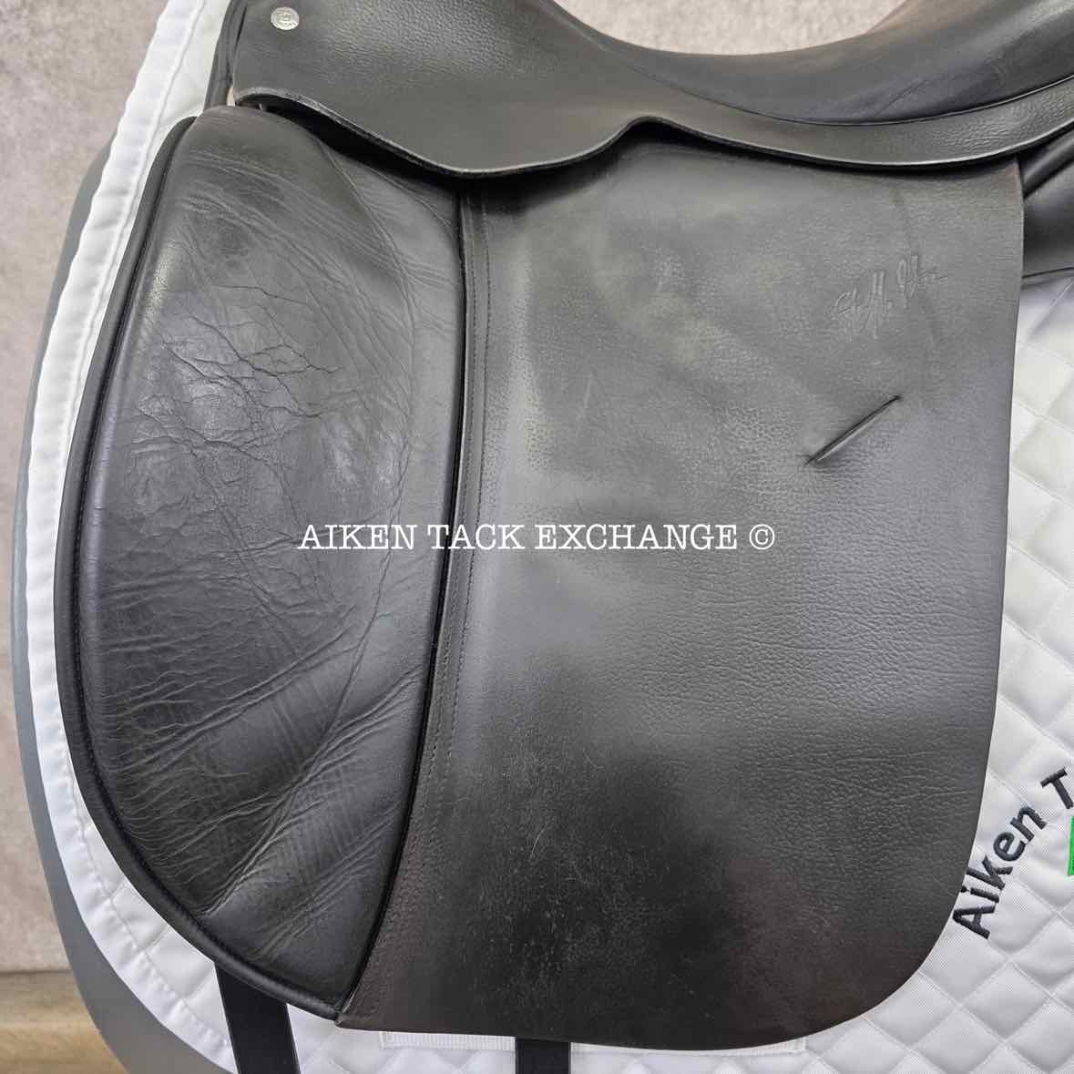 2008 Custom Saddlery Steffen's Advantage Dressage Saddle, 18" Seat, Adjustable Tree, Wool Flocked Panels