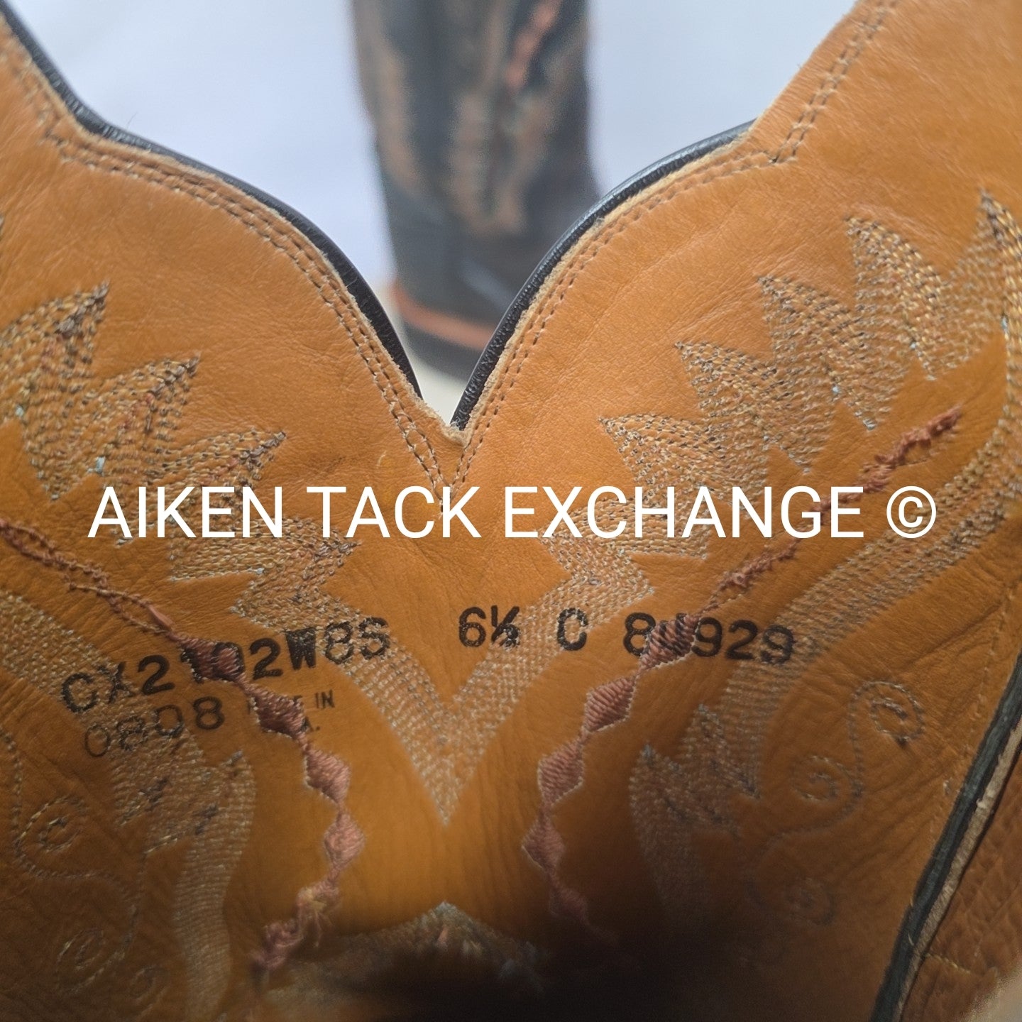Lucchese Ostrich Boots, Size 6.5