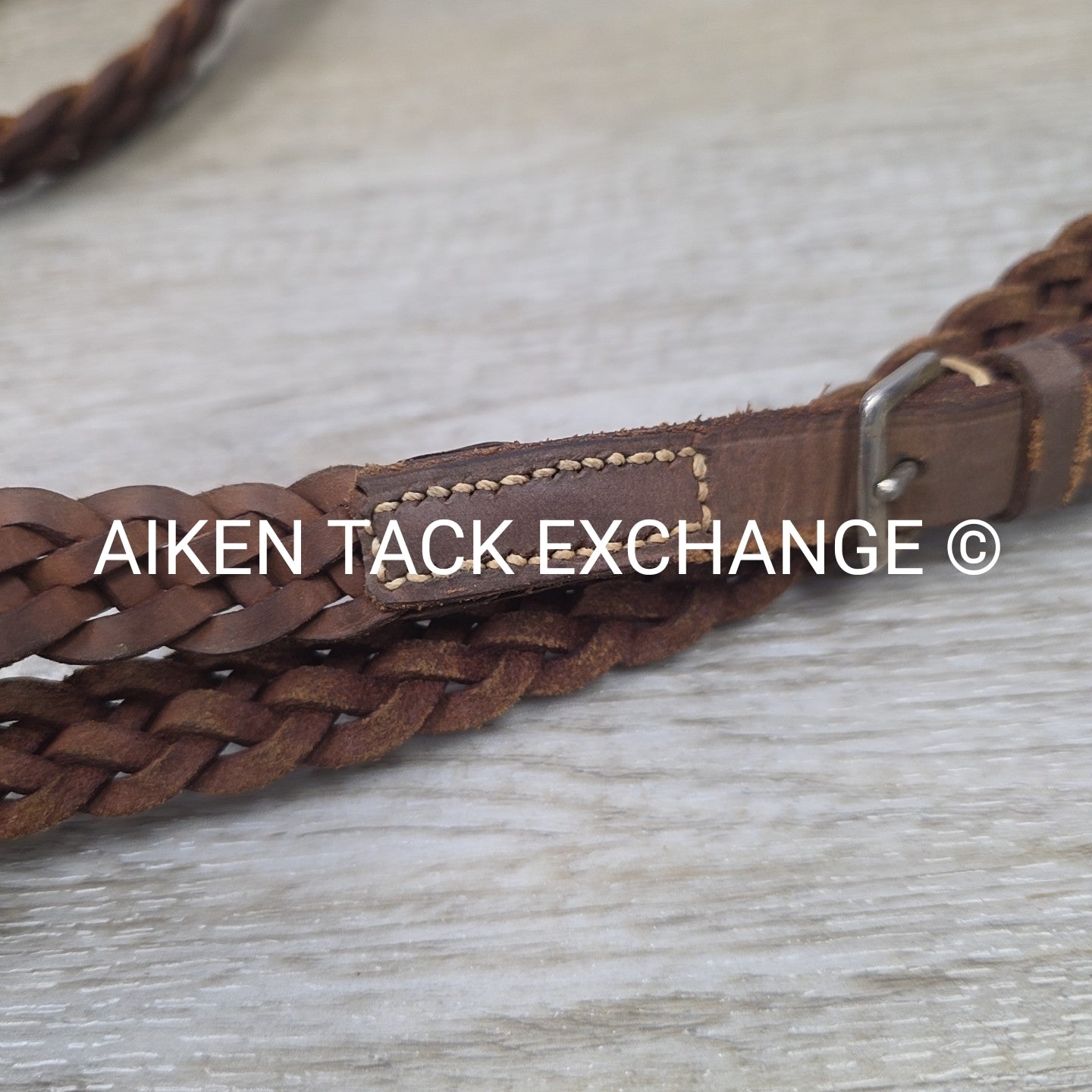 BARGAIN BUNDLE: 2 Pair Plaited Braided Reins, Brown
