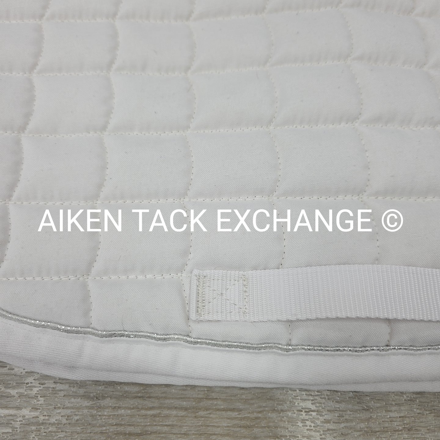 Horze All Purpose Saddle Pad, White/Silver, Size Full