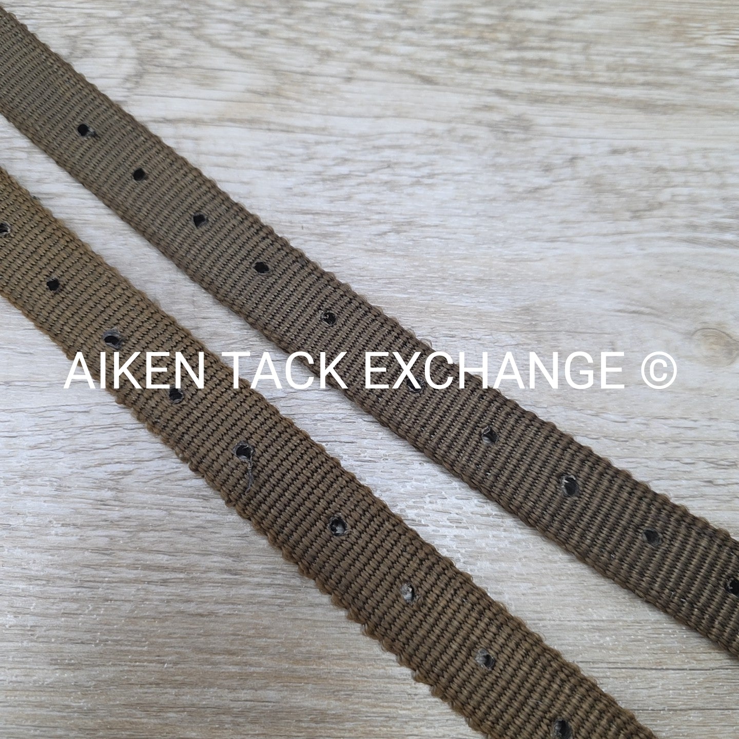 Nylon Stirrup Straps, Brown, 52"