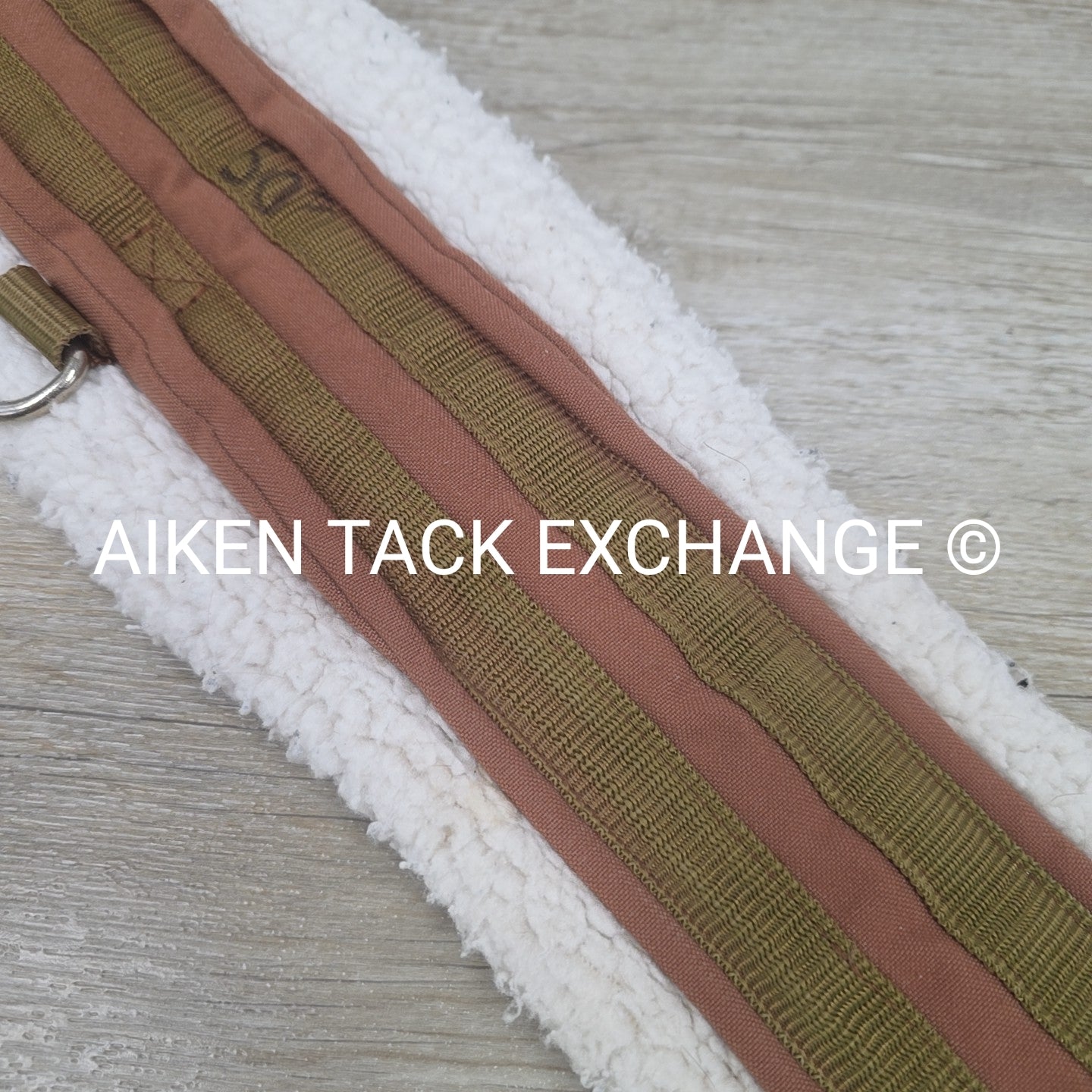 Fleece Double End Elastic Girth, Brown, 50"