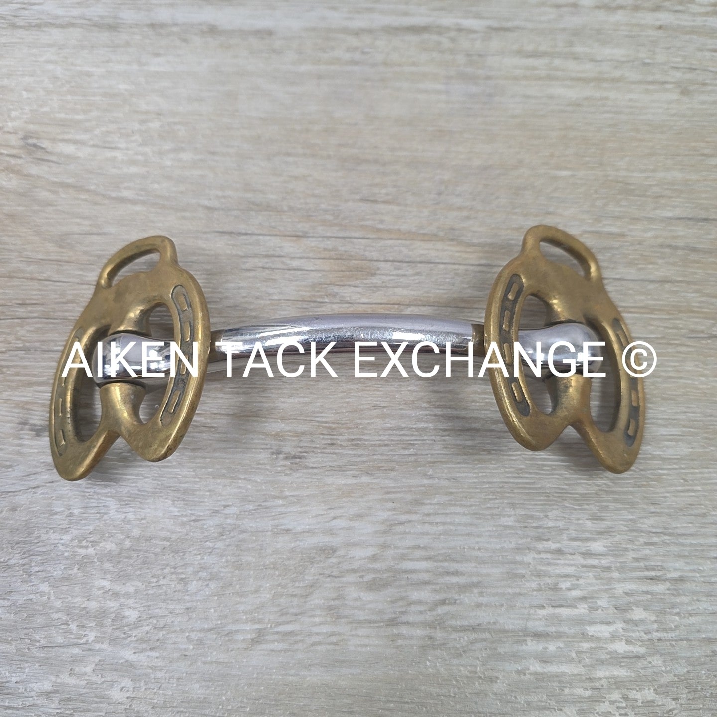 Mullen Mouth Horseshoe Stallion Bit 4.5"