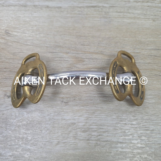 Mullen Mouth Horseshoe Stallion Bit 4.5"