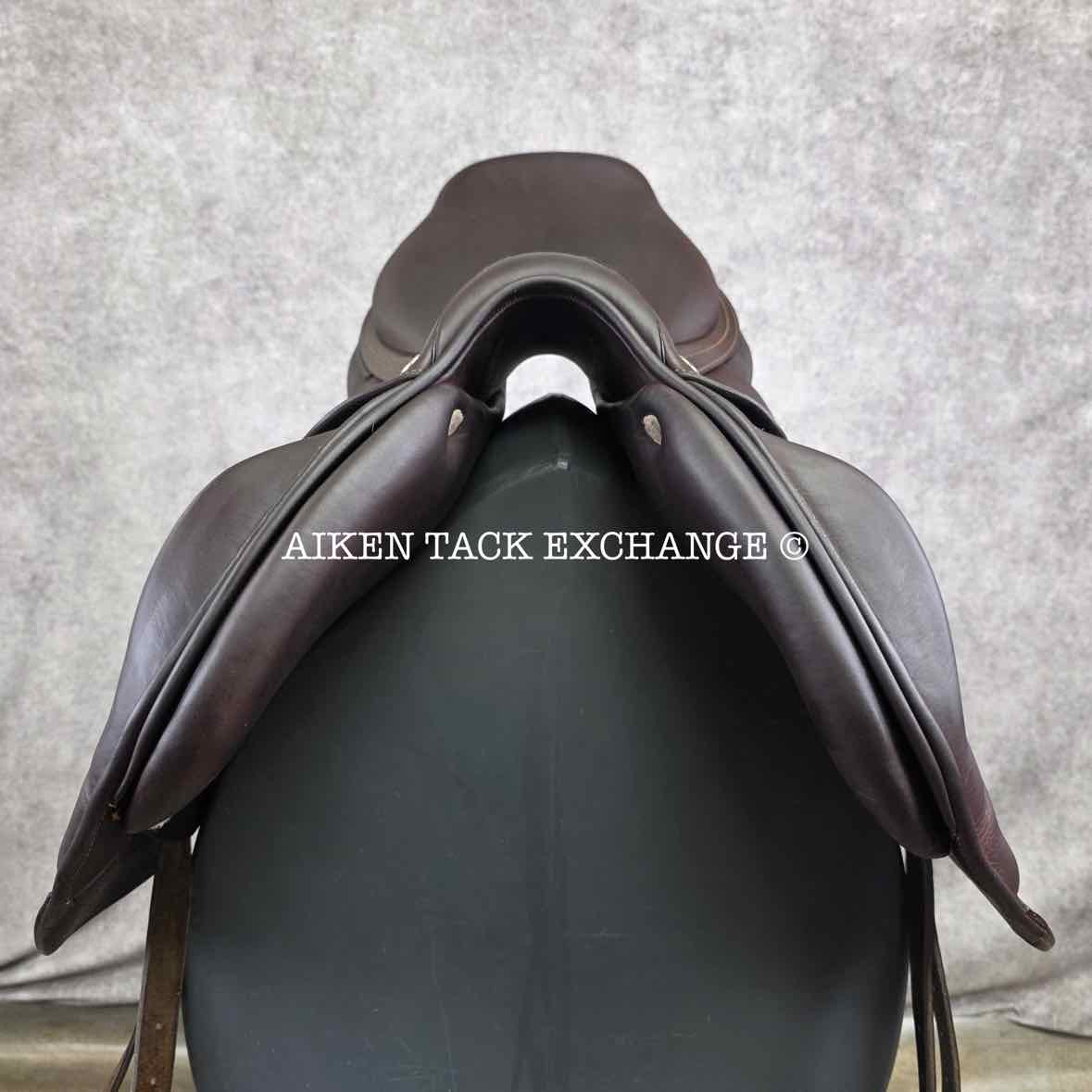 2020 CWD SE09 Monoflap Jump Saddle, 18" Seat, 2A Flap, Medium Tree, Foam Panels, Full Buffalo Leather