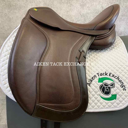 2022 JC Performance Line P1 Dressage Saddle, 18" Seat, 34 Tree - Medium Wide, Wool Flocked Pony Panels