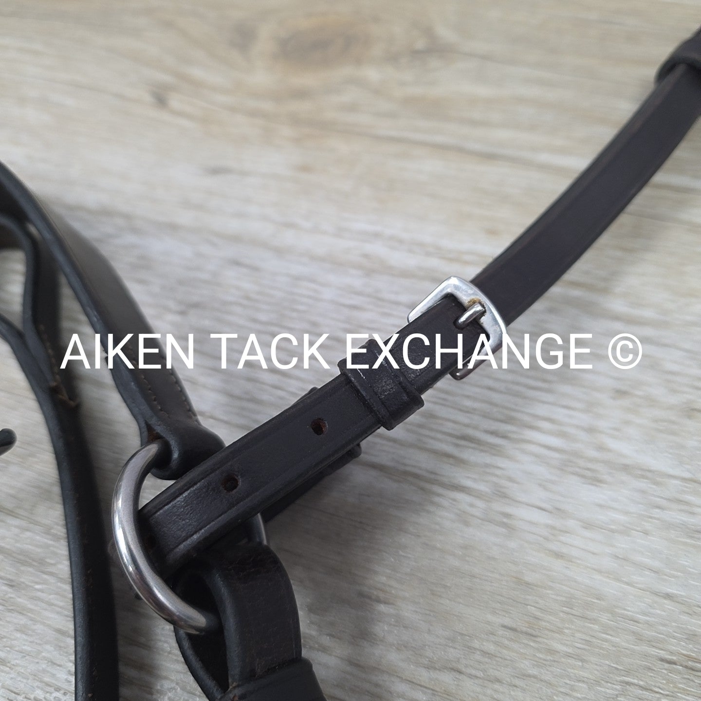 Flat Adjustable Breastplate with Standing Martingale Attachment, Brown, Cob