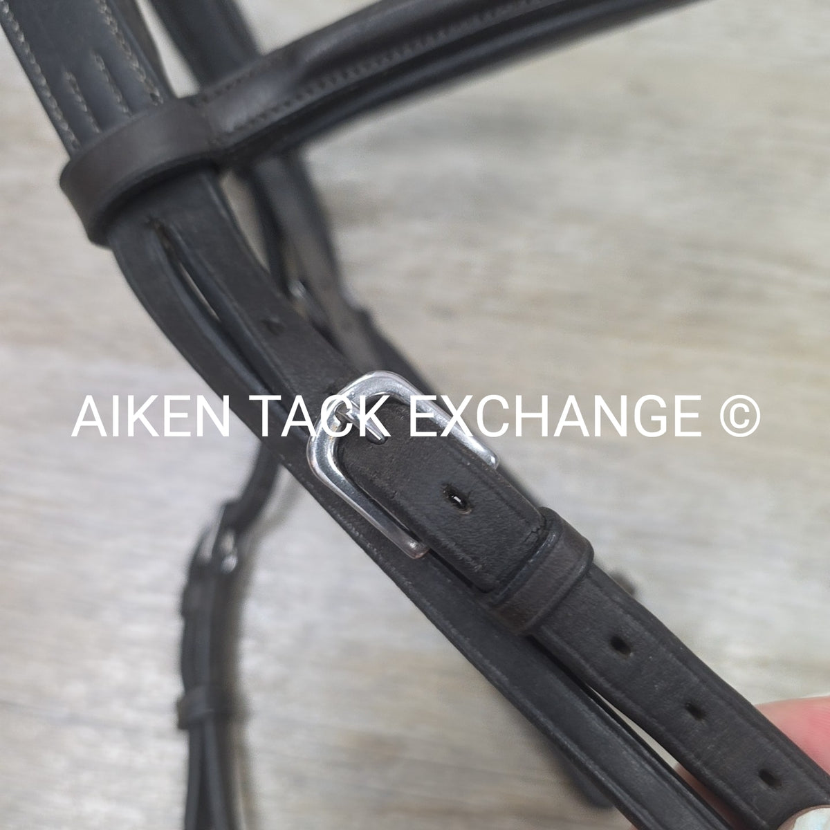 Avalon Plain Raised Bridle, No Noseband, No Reins, Brown, Size X-Full