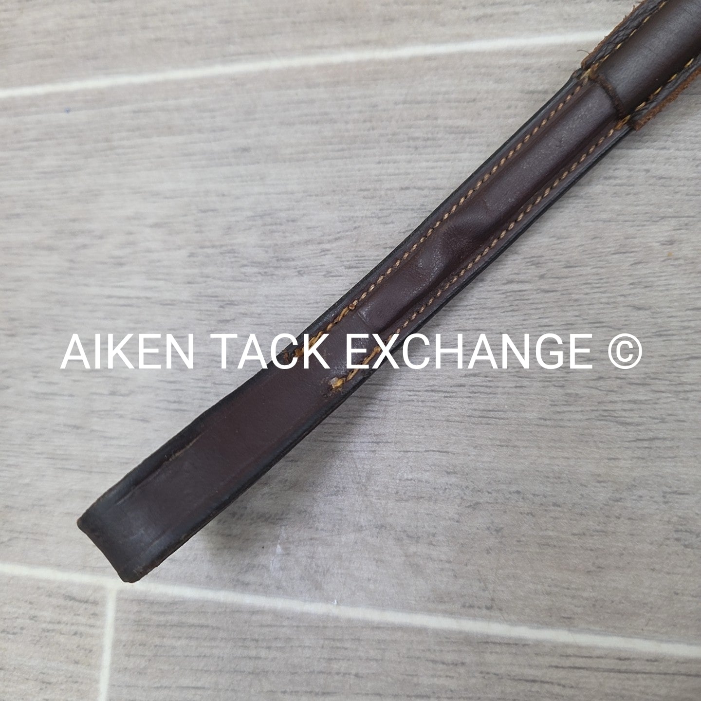 Dy'on Plain Square Raised Standing Martingale, Brown, Size Full