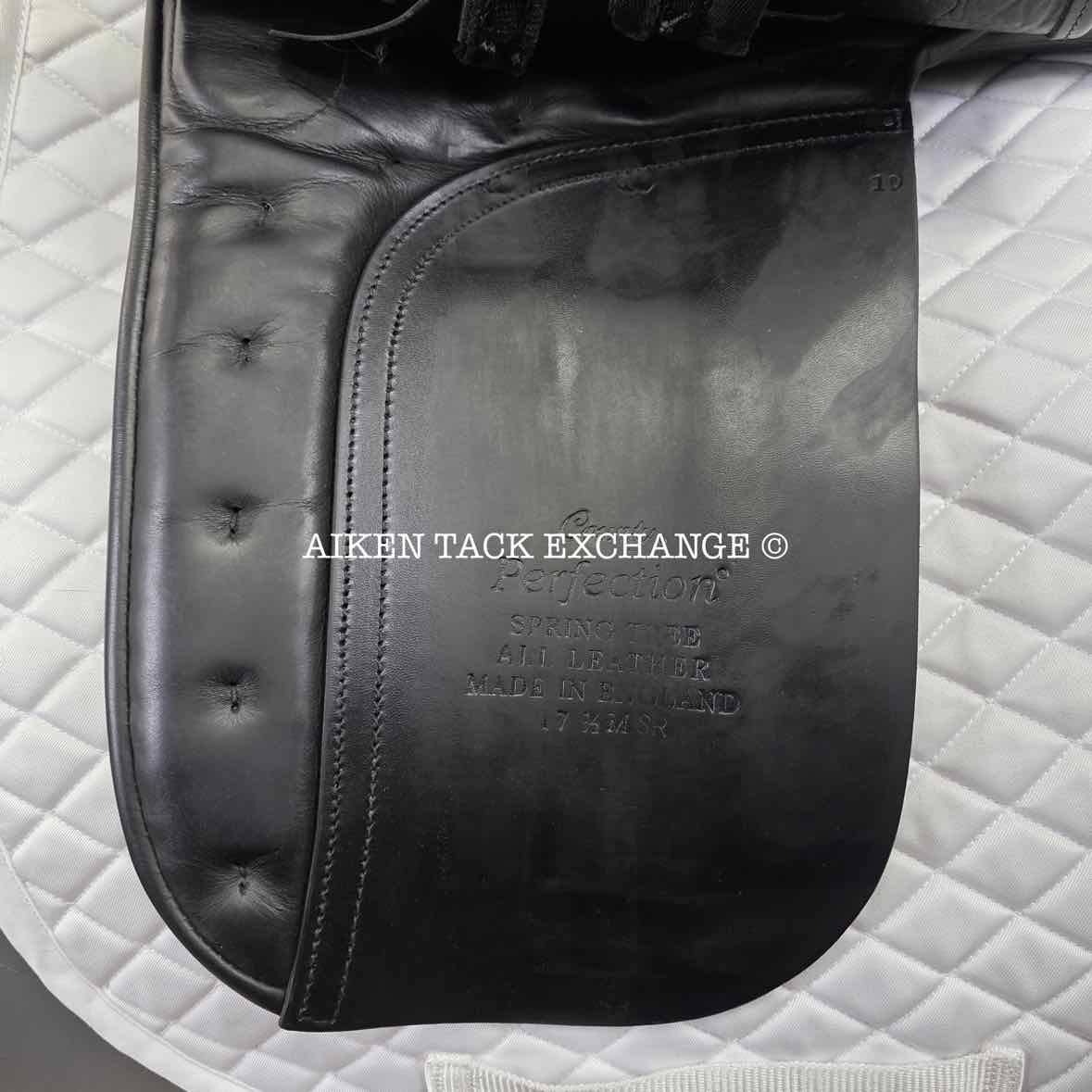 2015 County Perfection Dressage Saddle, 17.5" Seat, Medium Tree, Wool Flocked Panels