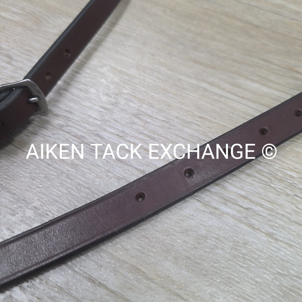 Plain Flat Standing Martingale, Brown, Size Full