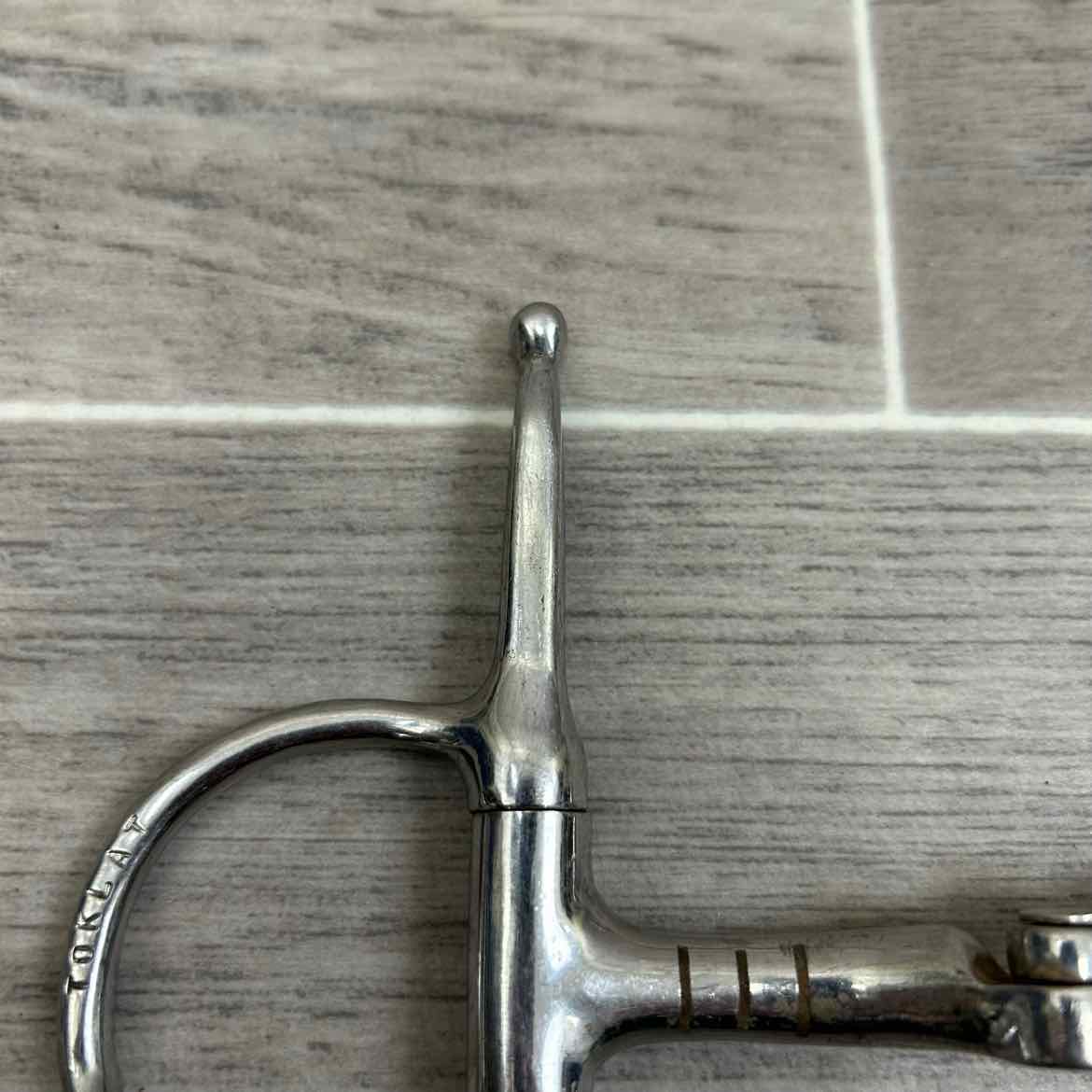 Double Joint Hinged Full Cheek Bit with Hooks 5"