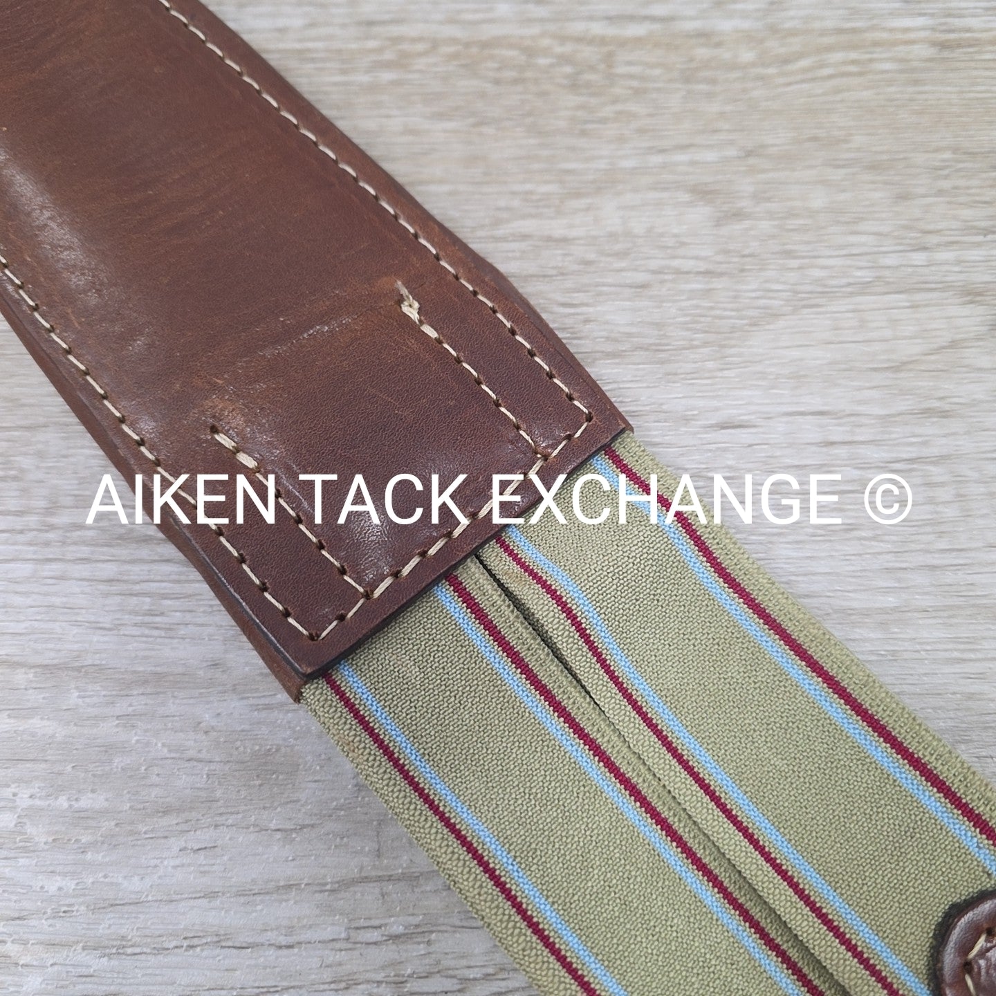 M. Toulouse Contour Shaped Padded Leather Girth, Brown, 56"