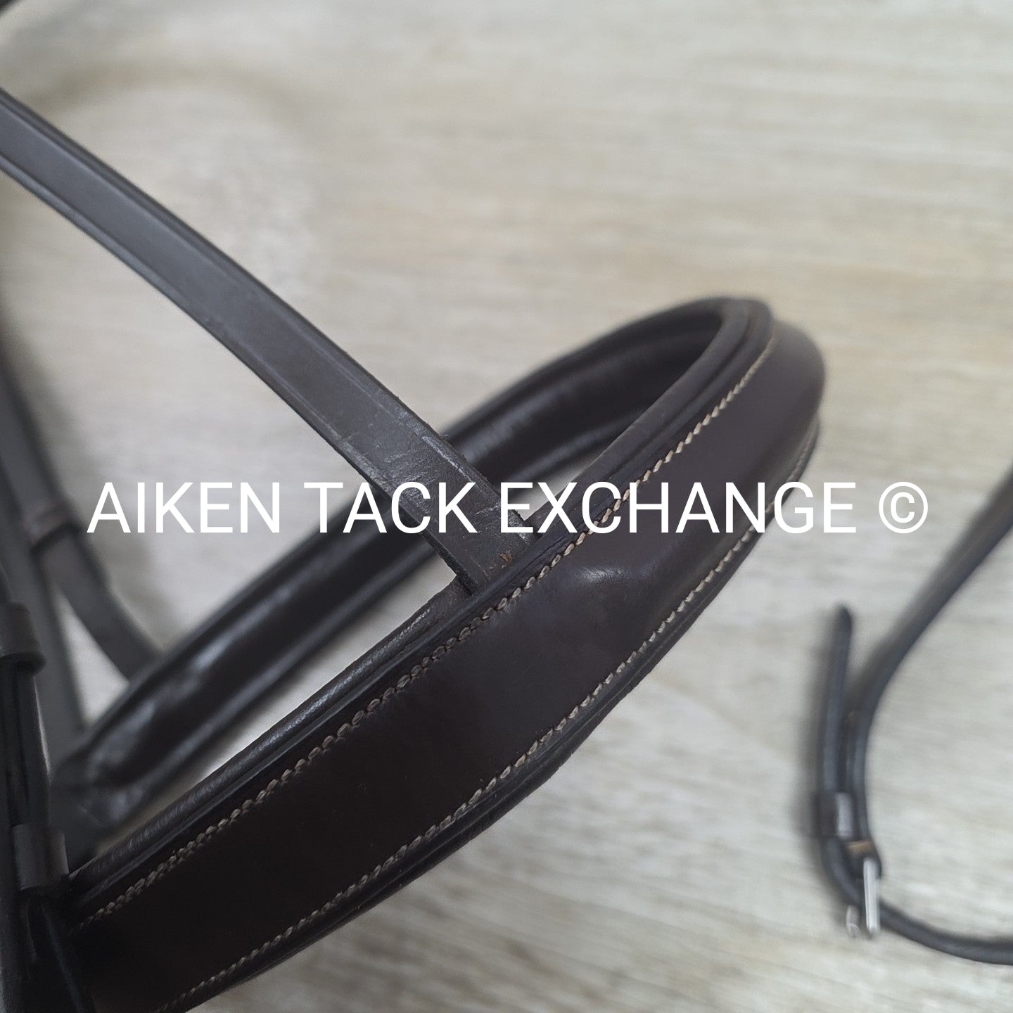 Collegiate Fancy Stitch Bridle with Laced Reins, Brown, Size Full