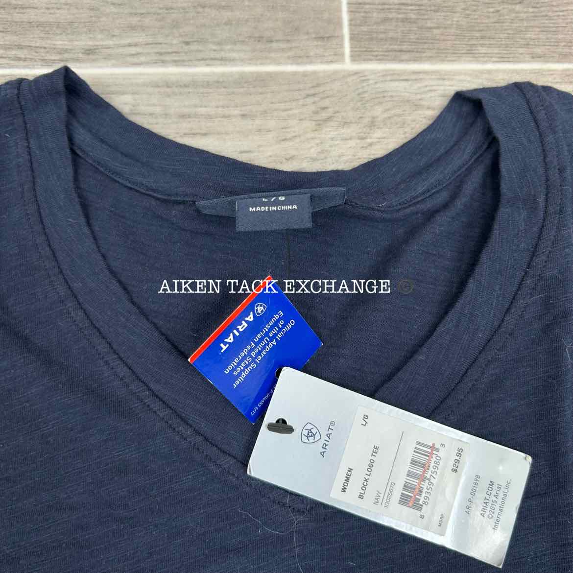 Ariat Short Sleeve Block Logo T-Shirt, Size Large