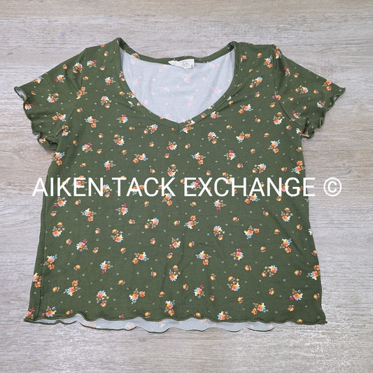 Olivia Rae Short Sleeve Top, Women's Small