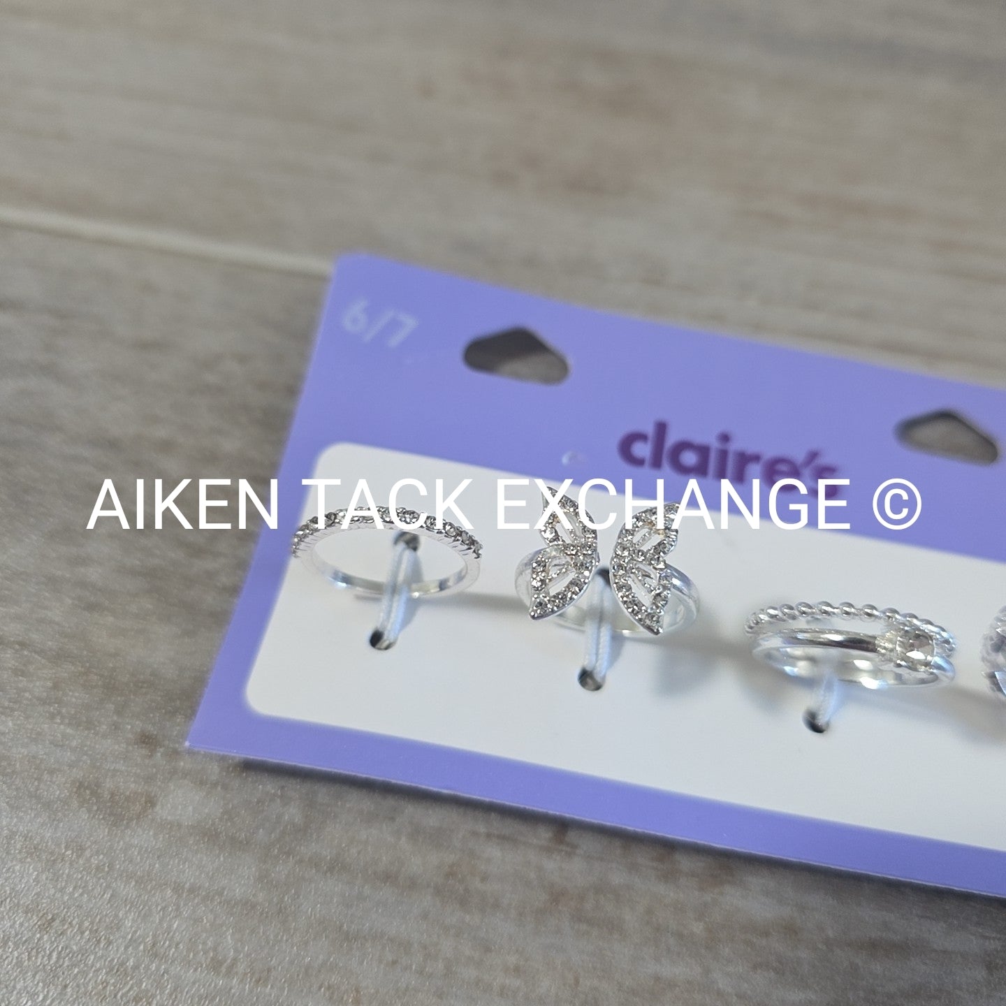 Claire's Ring Set (4) - Size 6/7