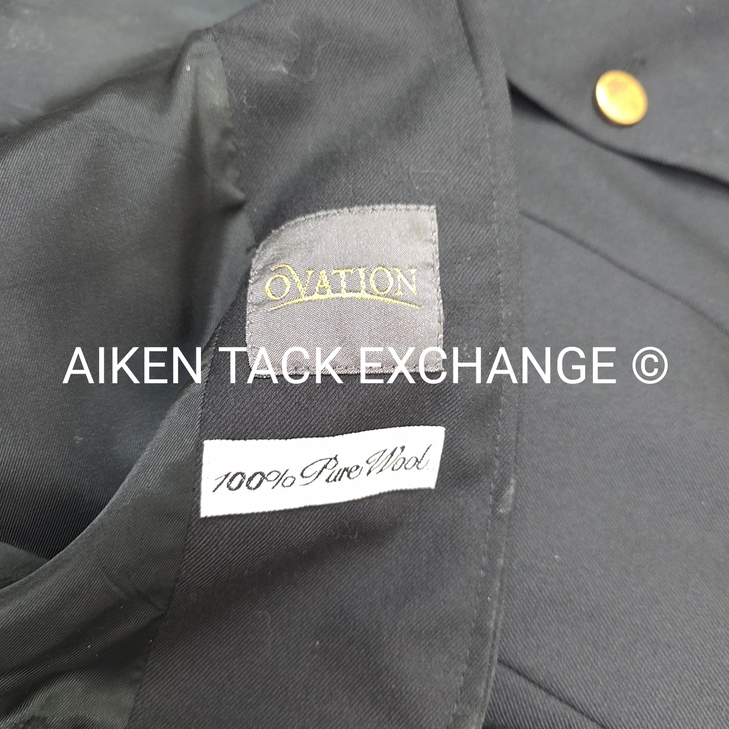 Ovation Wool Dressage Coat, Size 12 L (has blemishes)