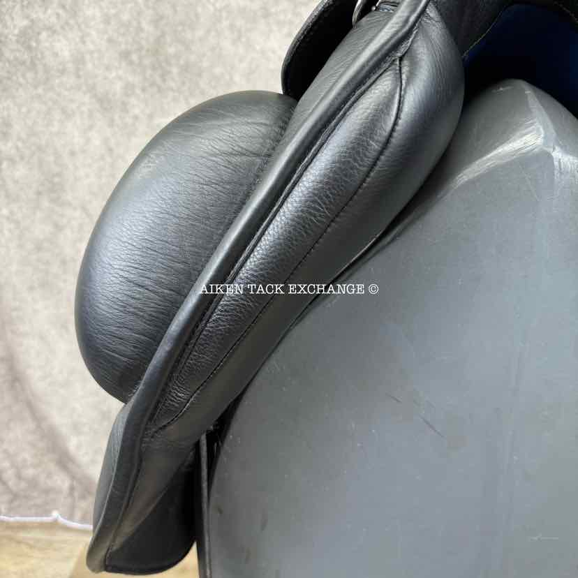 2020 Custom Saddlery Icon Star Monoflap Dressage Saddle, 17.5" Seat, Adjustable Tree, Wool Flocked Panels