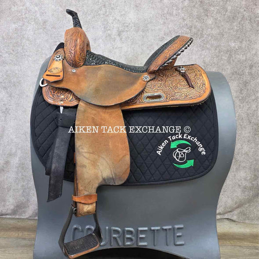 2020 High Horse 6224 Jewel Barrel Racing Western Saddle, 15" Seat, Regular Tree - Semi QH Bars