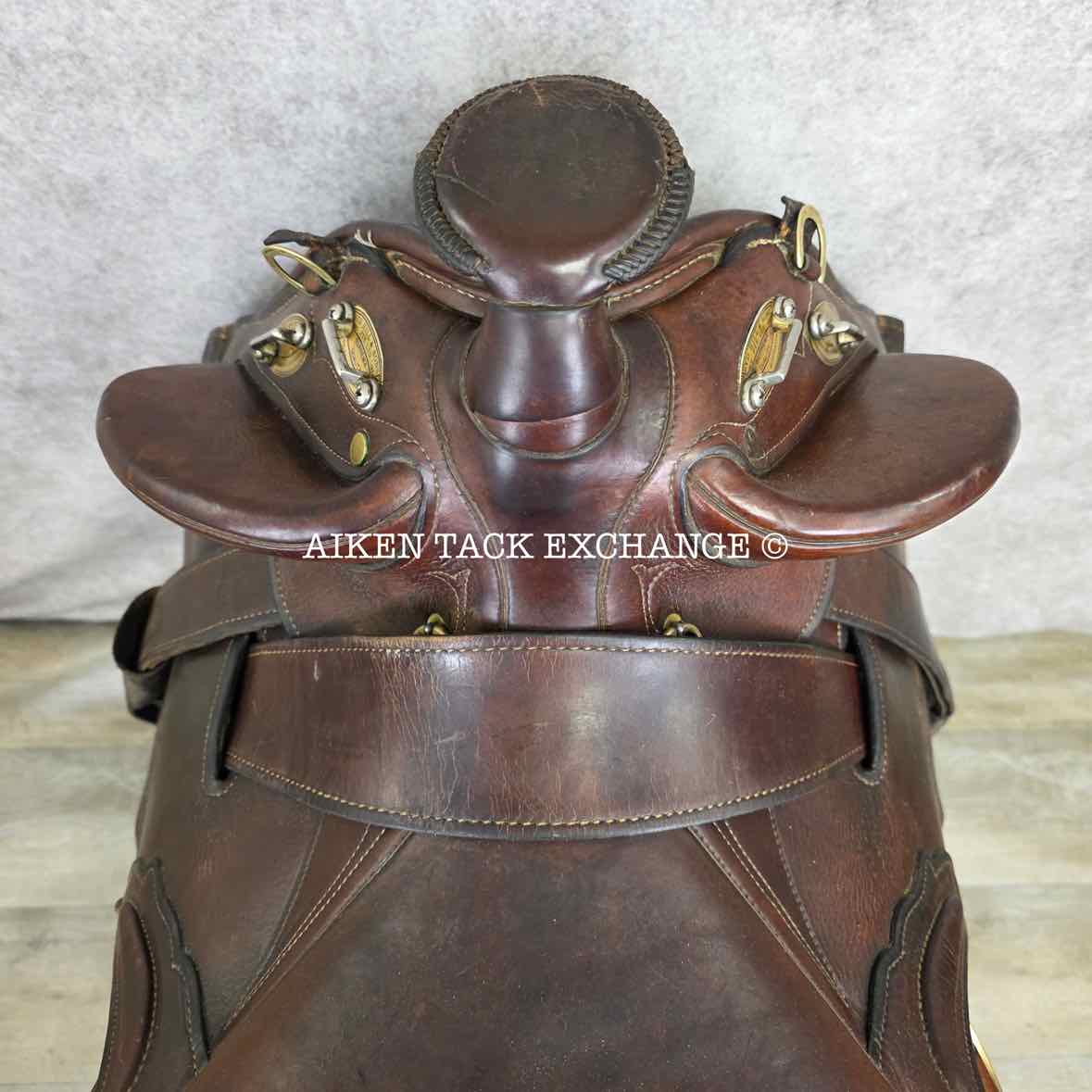 Syd Hill & Sons Australian Stock Saddle, 16" Seat (Western) - 18" Seat (English), MW/W Tree