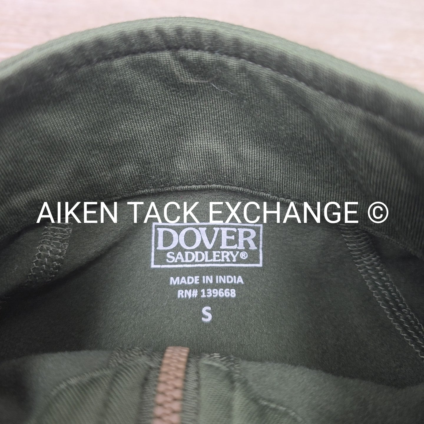 Dover Saddlery Fleece Lined 1/4 Zip Pull Over, Size Small